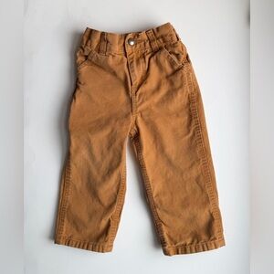 Carhartt Pants Baby 18M Brown Canvas Straight Leg Carpenter